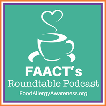 FAACT's Roundtable Podcast with coffee cup with heart steam